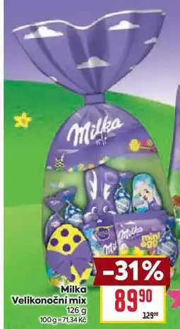 Billa Milka Velikonoční mix 126 g nabídka