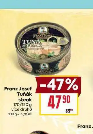 Billa Franz Josef Tuňák steak 170/120 g nabídka