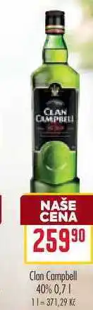Billa Clan Campbell 40% 0,7l nabídka