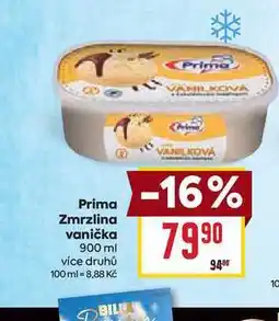 Billa Prima Zmrzlina vanička 900 ml nabídka