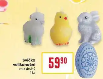 Billa Svíčka velikonoční mix druhů 1ks nabídka