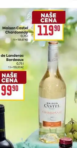 Billa Maison Castel Chardonnay 0,75l nabídka