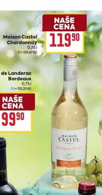 Billa Maison Castel Chardonnay 0,75l nabídka