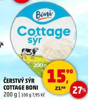 Penny Market Boni Cottage ČERSTVÝ SÝR, 200g nabídka