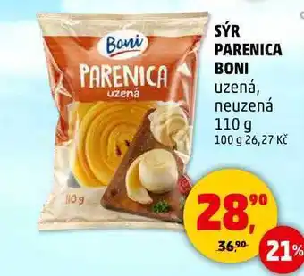 Penny Market SÝR PARENICA BONI uzená, neuzená, 110 g nabídka