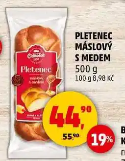 Penny Market PLETENEC MÁSLOVÝ S MEDEM, 500 g nabídka