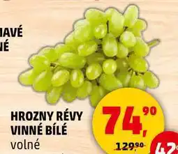 Penny Market HROZNY RÉVY VINNÉ BÍLÉ volné, 1 kg nabídka