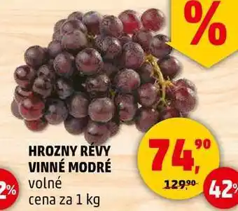 Penny Market HROZNY RÉVY VINNÉ MODRÉ volné, 1 kg nabídka