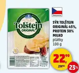 Penny Market Milko SÝR TOLŠTEJN ORIGINÁL 45%, 100 g nabídka