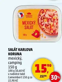 Penny Market SALÁT KARLOVA KORUNA mexický, camping, 150 g nabídka