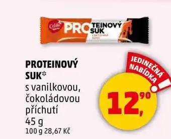 Penny Market PROTEINOVÝ SUK s vanilkovou, čokoládovou příchutí, 45 g nabídka