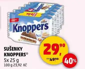 Penny Market SUŠENKY KNOPPERS, 5x 25 g nabídka