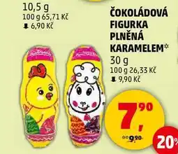 Penny Market ČOKOLÁDOVÁ FIGURKA PLNĚNÁ KARAMELEM, 30 g nabídka