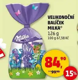 Penny Market VELIKONOČNÍ BALÍČEK MILKA, 126 g nabídka