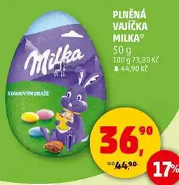 Penny Market PLNĚNÁ VAJÍČKA MILKA, 50 g nabídka