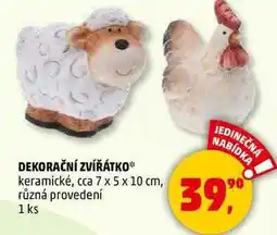 Penny Market DEKORAČNÍ ZVÍŘÁTKO keramické, cca 7 x 5 x 10 cm, různá provedení, 1 ks nabídka