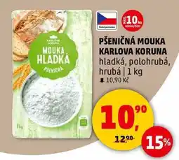 Penny Market PŠENIČNÁ MOUKA KARLOVA KORUNA hladká, polohrubá, hrubá, 1 kg nabídka