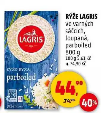 Penny Market RÝŽE LAGRIS ve varných sáčcích, loupaná, parboiled, 800 g nabídka