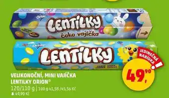 Penny Market VAJÍČKA LENTILKY ORION, 120/110 g nabídka