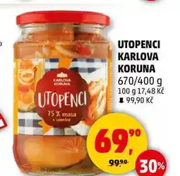 Penny Market UTOPENCI KARLOVA KORUNA, 670/400 g nabídka