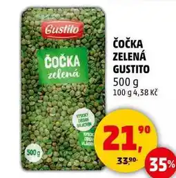 Penny Market ČOČKA ZELENÁ GUSTITO, 500 g nabídka