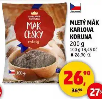 Penny Market MLETÝ MÁK KARLOVA KORUNA, 200 g nabídka