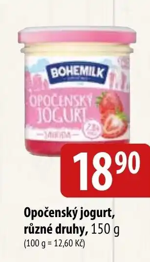 Bala BOHEMILK Opočenský jogurt nabídka