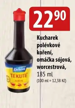 Bala Kucharek polévkové koření, omáčka sójová, worcestrová nabídka