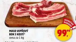 Penny Market MASO VEPŘOVÝ BOK S KOSTÍ, 1 kg nabídka