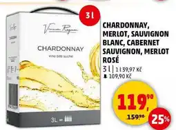 Penny Market CHARDONNAY, MERLOT, SAUVIGNON BLANC, 3 l nabídka