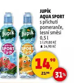 Penny Market JUPÍK AQUA SPORT s příchutí pomeranče, 0,5 l nabídka
