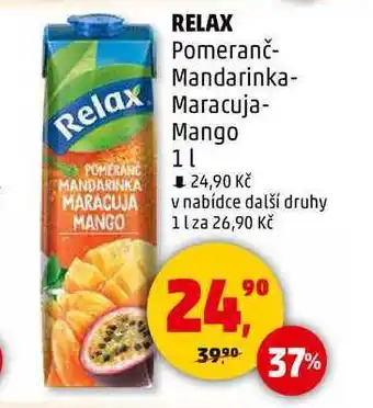 Penny Market RELAX Pomeranč- Mandarinka- Maracuja- Mango, 1 l nabídka