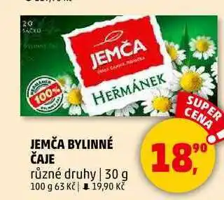 Penny Market JEMČA BYLINNÉ ČAJE různé druhy, 30 g nabídka