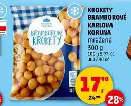 Penny Market KROKETY BRAMBOROVÉ KARLOVA KORUNA mražené, 300 g nabídka