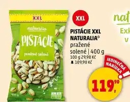 Penny Market PISTÁCIE XXL NATURALIA pražené solené, 400 g nabídka