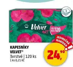 Penny Market KAPESNÍKY VELVET, 3vrstvé, 120 ks nabídka