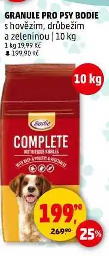 Penny Market GRANULE PRO PSY BODIE s hovězím, drůbežím a zeleninou, 10 kg nabídka