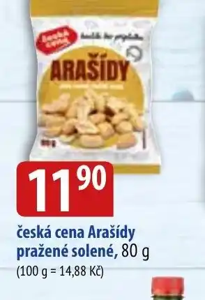 Bala česká cena Arašídy pražené solené nabídka