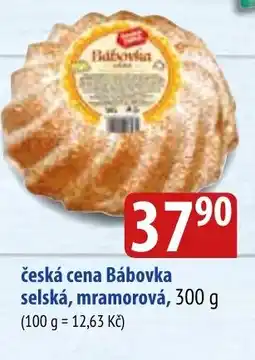 Bala česká cena Bábovka selská, mramorová nabídka