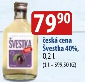 Bala česká cena Švestka 40% nabídka