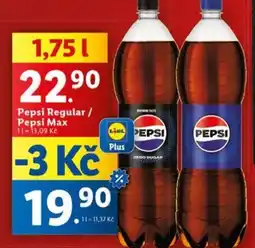 Lidl Pepsi Regular / Pepsi Max nabídka