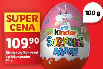 Lidl Kinder vajíčko maxi s překvapením nabídka