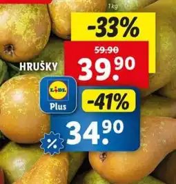 Lidl Hrušky nabídka