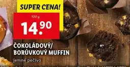 Lidl Čokoládový/ borůvkový muffin nabídka