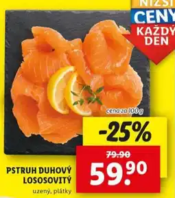 Lidl Pstruh duhový lososovitý nabídka