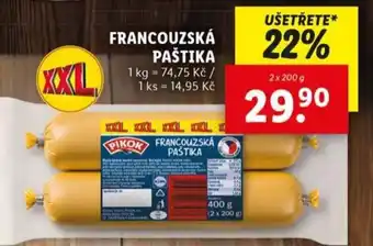 Lidl Francouzská paštika nabídka