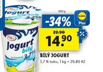 Lidl Bílý jogurt nabídka