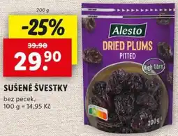 Lidl Sušené švestky nabídka