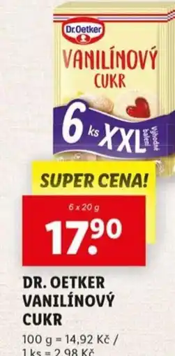 Lidl DR. OETKER Vanilínový cukr nabídka
