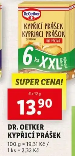 Lidl DR. OETKER Kypřicí prášek nabídka